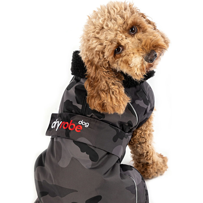 2024 Dryrobe Dog Coat V3 DRV3 - Black / Camo